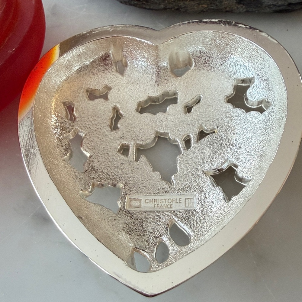 Vintage Christofle Heart Shaped Box Valentine’s Day - Picture 7 of 10
